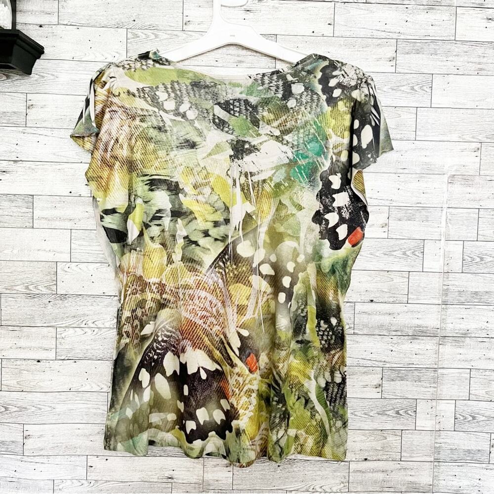 Dress Barn M Watercolor Floral Top – Lightweight Everyday Blouse - Picture 6 of 8